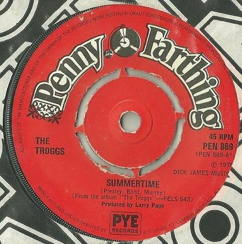 【中古】英7” Troggs Summertime PEN889 Penny Farthing /00080