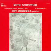 【中古】米LP Ruth Schonthal - Gary Steigerw Fragments From A Womans Diary / In Homage Of... ORS8..