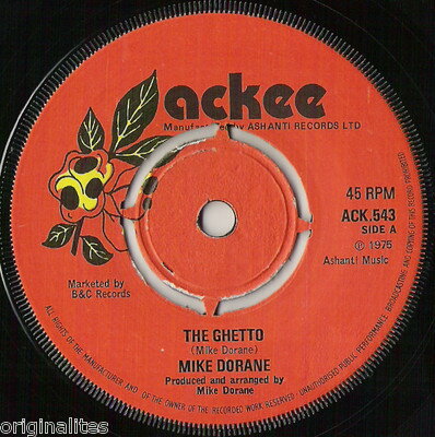 【中古】英7” Mike Dorane The Ghetto ACK543 Ackee /00080