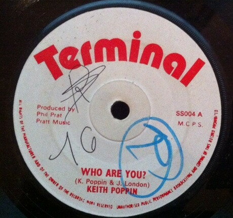 【中古】英7” Keith Poppin / Sunshot Band Who Are You / Dub Heavier Than Lead SS004 Terminal /00080