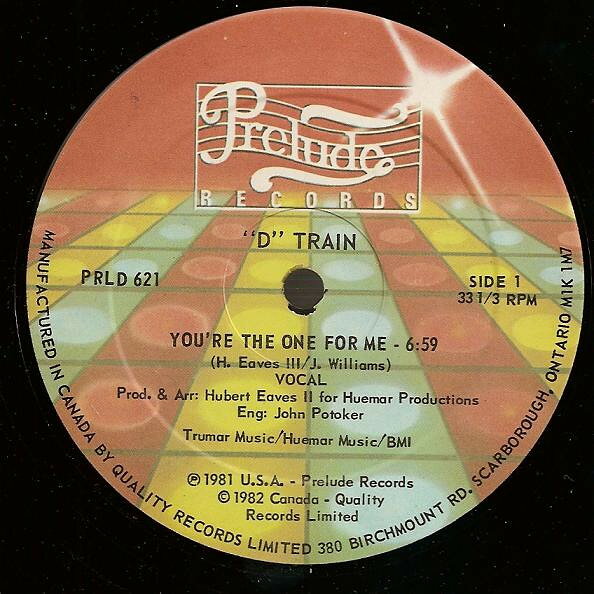 LP D-Train Youre The One For Me PRLD621 Prelude Records /00260