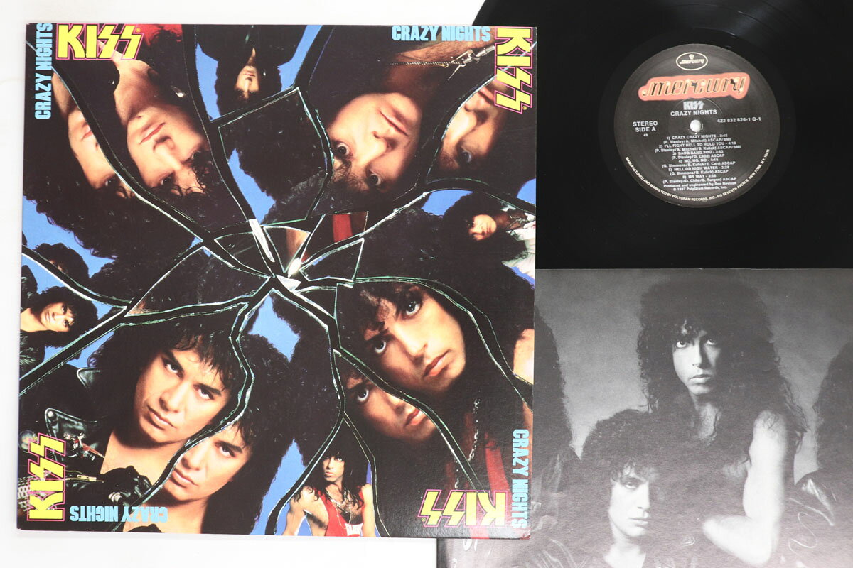 【中古】LP Kiss Crazy Nights 4228326261Q1 MERCURY /00260