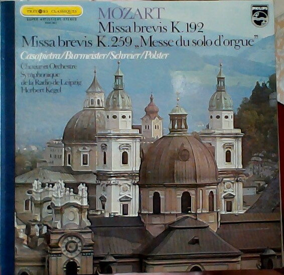 LP Herbert Kegel, Rundfunk-sinfon Mozart: Missa Brevis, K. 192, Missa Brevis K. 259, 6500867 PHILIPS /00400