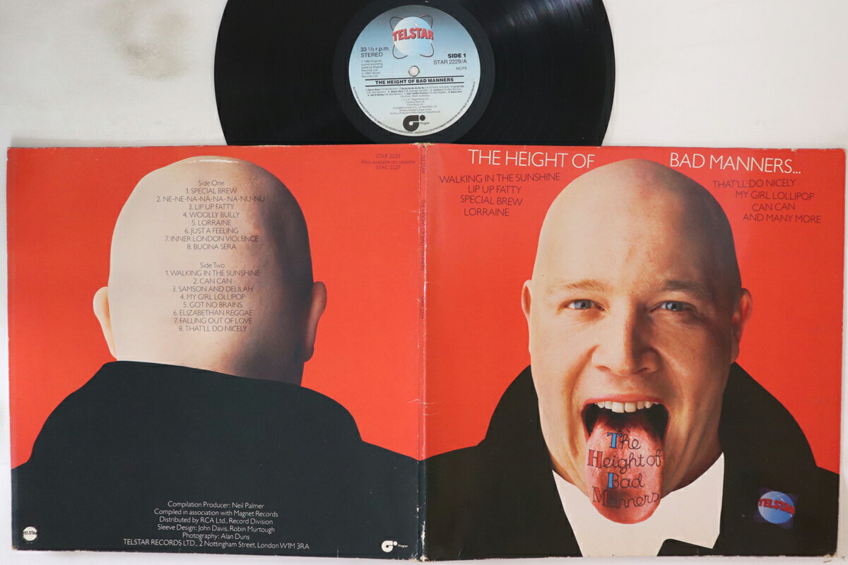 ・アーティスト Bad Manners ・タイトル The Height Of Bad Manners ・レーベル・型番 Telstar STAR2229 ・フォーマット LPレコード ・コンディション(盤) 良い (VG+) ・コンディシ...
