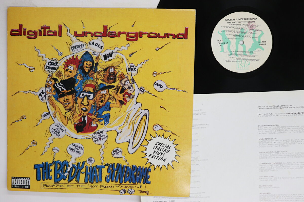 【中古】LP Digital Underground Body-hat SyndromeTBI021LP TOMMY BOY Italy Vinyl /00260