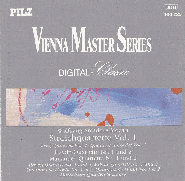 【中古】独CD Mozart モーツァルト Streichquartette Vol.1 CD160225 Pilz /00110