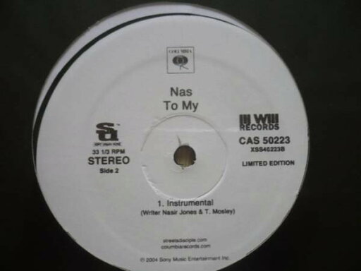 【中古】米12” Nas To My CAS50223 Ill Will Records /00250 【中古】米12” Nas To My CAS50223 Ill Will Records /00250