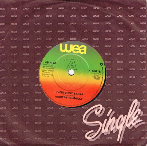 【中古】英7” Modern Romance Everybody Salsa K18815 WEA /00080 【中古】英7” Modern Romance Everybody Salsa K18815 WEA /00080
