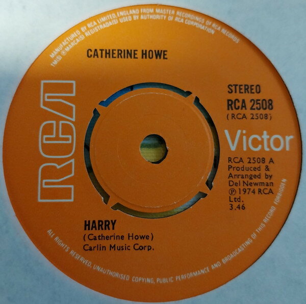【中古】英7” Catherine Howe Harry RCA2508 RCA Victor /00080