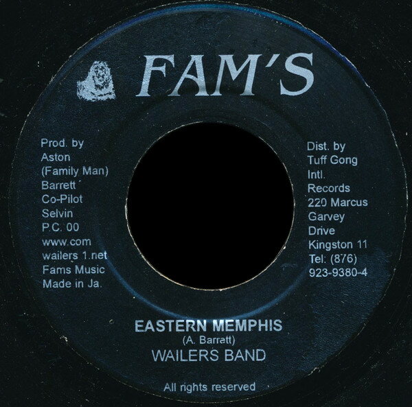 【中古】ジャマイカ7” Wailers Band Eastern Memphis NONE Fams /00080