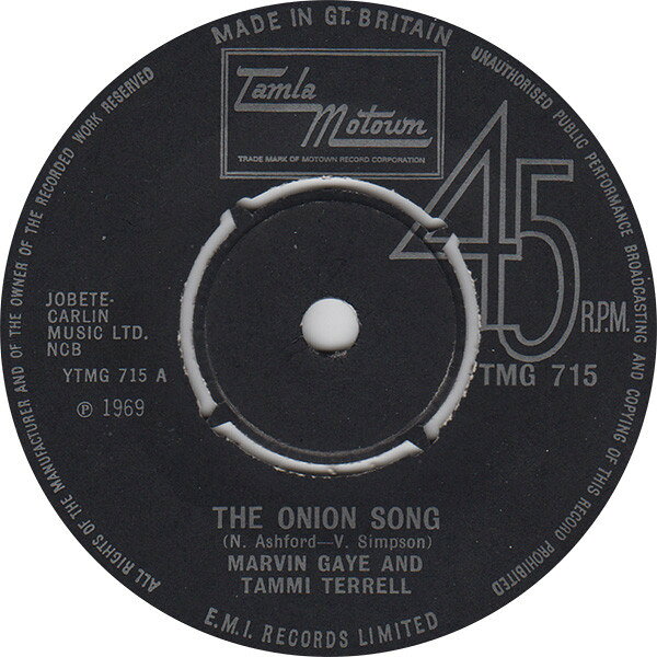 【中古】英7” Marvin Gaye & Tammi Terrell Onion Song TMG715 TAMLA MOTOWN /00080