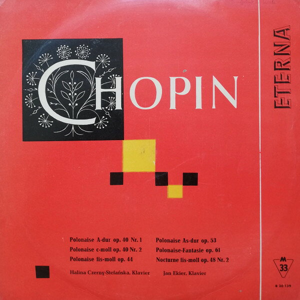 LP Frederic Chopin , Halina Czern Polonaise A-Dur Op. 40 Nr. 1 / Polonaise C-Moll Op. 820139 ETERNA /00260
