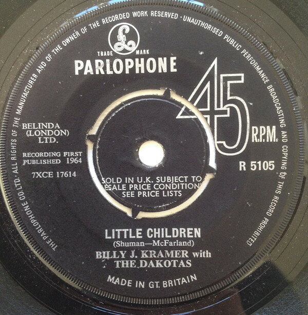 7” Billy J. Kramer, The Dakotas Little Children 7XCE17615 /00080
