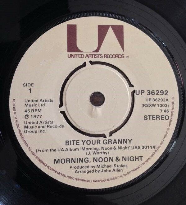【中古】7” Morning, Noon &amp; Night Bite Your Granny UP36292 United Artists Recor /00080