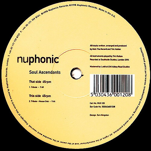 【中古】12” Soul Ascendants Tribute NUX120 Nuphonic /00250