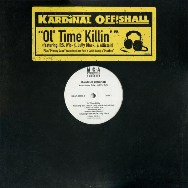 ・アーティスト Kardinal Offishall ・タイトル Ol' Time Killin' ・レーベル・型番 MCA Records MCAR255401 ・フォーマット 12インチレコード ・コンディション(盤) 良い (VG+)...