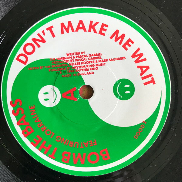 【中古】7” Bomb The Bass Dont Make Me Wait / Megablast DOOD2 Rhythm King /00080