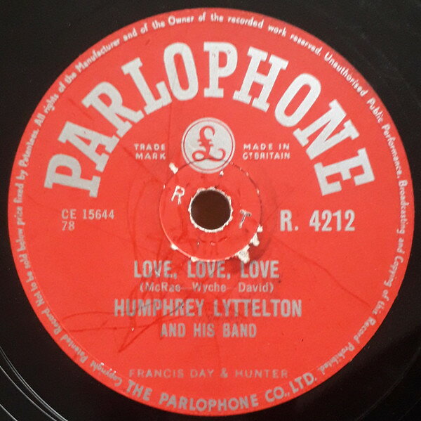 Other - 【中古】78RPM/SP Humphrey Lyttelton & His Band Love, Love, Love / Echoing The Blues R4212 PARLOPHONE /00500