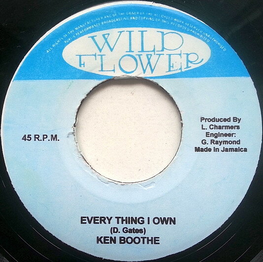 ・アーティスト Ken Boothe / Charmers Big Band ・タイトル Everything I Own ・レーベル・型番 Wild Flower NONE ・フォーマット 7インチレコード ・コンディション(盤) 良い (VG+) ・コンディション(ジャケット) プレインカバー（元ジャケット／カバー無し） ・コンディション(帯) オビなし ・特記事項 サンプル画像です。実際の商品の画像ではありません 商品写真はバーコード/カタログ番号に対応したサンプル画像ですので、お送りする商品の画像ではありません。帯やライナーなどの付属品は、特記事項に記載されている場合のみ含まれます。プロモやカラーレコードなどの仕様についても、該当する場合のみ特記事項に記載しています。 【ご購入前に必ずご確認ください】 ・本店サイト(www.recordcity.jp)とは価格、送料が違います ・本店サイト、その他支店のオーダーとは同梱発送できません ・注文確定後に別の注文を頂いた場合、注文同士の同梱は致しかねます。 ・別倉庫から発送しているため、店頭受け渡しは対応しておりません ・一部商品は他の通販サイトでも販売しているため、ご注文のタイミングによっては商品のご用意ができない場合がございます。 ・土日祝日はお休みです 金曜・祝前日9時以降のご連絡またはご入金は、返答または発送が週明け・祝日明けに順次対応となります。 ・ご購入後のキャンセル不可 ご購入後のキャンセルはいかなる理由においてもお受けできません。ご了承の上、ご購入くださいませ。 ・日本郵便(ゆうパック/ゆうメール)によるお届けになります。 ・中古品であることをご理解ください 当ストアでは中古商品を主に販売しております。中古品であることをご理解の上ご購入ください。また、一部商品はRecordCityオンラインストアで試聴可能です。 ・返品について お客様のご都合による返品は一切承っておりません。 表記の内容と実際の商品に相違がある場合、また針飛び等で返品・返金をご希望される場合は、商品の到着後1週間以内にご連絡ください。商品の返送をこちらで確認後、キャンセル・返金を行います。 コンディションVG以下の商品は返品できません。プレイに影響のない表面のこすれ傷、プレス起因のノイズ盤は返品の対象外です。 【コンディション表記】 ・ほぼ新品(M-)(Like New) 完全な新品。未使用。当店ではほぼ使用しません ・非常に良い(EX)(Excellent) 中古盤として美品な状態。わずかな経年を感じるものの傷みを感じさせない、当店基準で最高の状態 ・良い(VG+)(Very Good Plus) 丁寧に扱われた中古品で、軽い使用感がみられる。 ・可(VG)(Acceptable) 使い込まれた中古品で、「良い」よりもさらに使用感がみられる。 ・悪い(VG-)(Bad) 状態が悪いアイテム。使用の保障はなく、再生不可、針飛び、目立つノイズがあるかもしれない。状態によるクレーム不可。返品不可。 ・非常に悪い(G)(Very Bad) 「悪い」よりさらに状態が悪いアイテム。使用の保障はなく、再生不可、針飛び、目立つノイズがあるかもしれない。状態によるクレーム不可。返品不可。 ・ジャンク(Fair)(Junk/Fair) 割れている、反っている、水ダメージがある、カビ、ジャケットが分離している、ひどい書き込み、ひどい擦れなど最低の状態。使用の保障はなく、再生不可、針飛び、目立つノイズがあるかもしれない。状態によるクレーム不可。返品不可。 ・ジャンク(Poor)(Junk/Poor) 割れている、反っている、水ダメージがある、カビ、ジャケットが分離している、ひどい書き込み、ひどい擦れなど最低の状態。使用の保障はなく、再生不可、針飛び、目立つノイズがあるかもしれない。状態によるクレーム不可。返品不可。