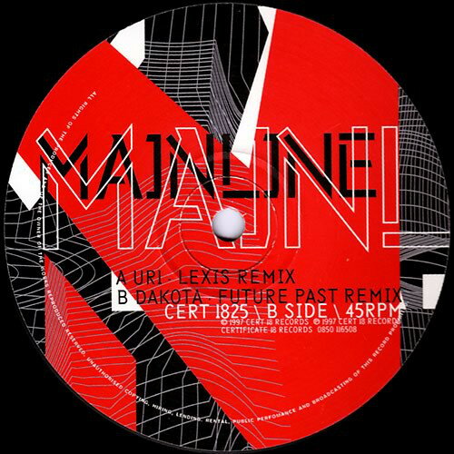 ・アーティスト Mainline ・タイトル UR 1 / Dakota (Remixes) ・レーベル・型番 Certificate 18 CERT1825 ・フォーマット 12インチレコード ・コンディション(盤) 良い (VG+) ・...