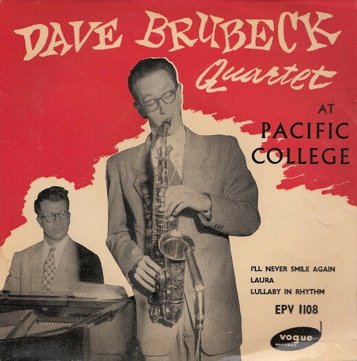 【中古】7” Dave Brubeck Quartet At Pacific College EPV1108 Vogue Records, Vogue /00080