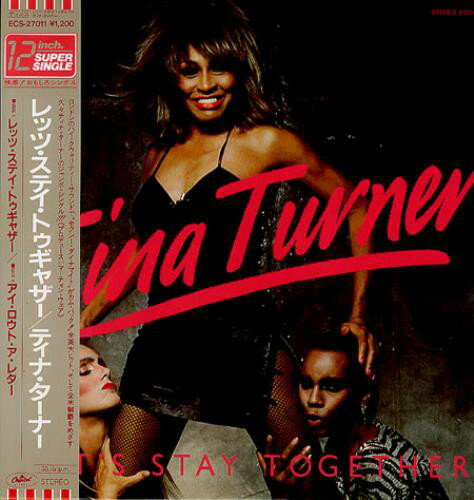 【中古】12” Tina Turner Lets Stay Together / I Wrote ECS27011 CAPITOL Japan Vinyl レンタル落ち /00260