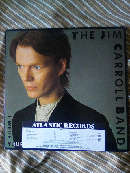 Artist Name: N - 【中古】米LP Jim Carroll Band I Write Your Name 7801231 Atlantic /00260