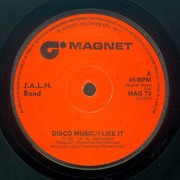 Other - 【中古】7” J.A.L.N. Band Disco Music/I Like It MAG73 Magnet /00080