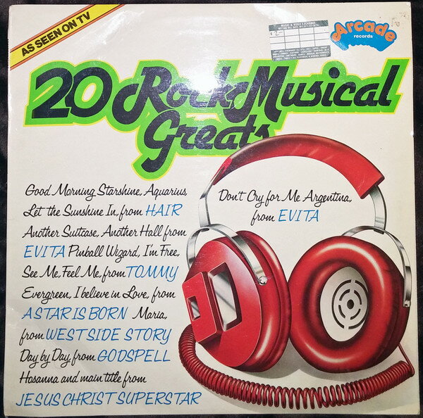【中古】英LP Unknown Artist 20 Rock Musical Greats ADEP31 Arcade Records /00260