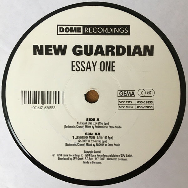 【中古】独12” New Guardian Essay One SPVMaxi05062855 Dome Recordings /00250