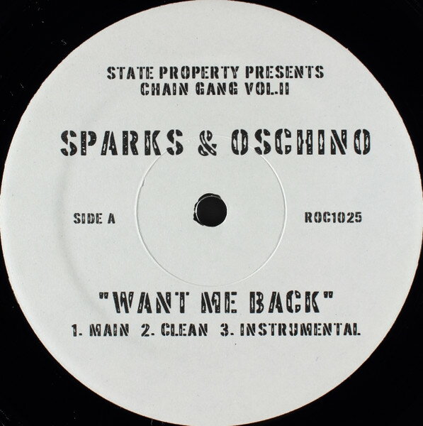【中古】米12” Oschino & Sparks Want Me Back ROC1025 Roc-A-Fella Records /00250