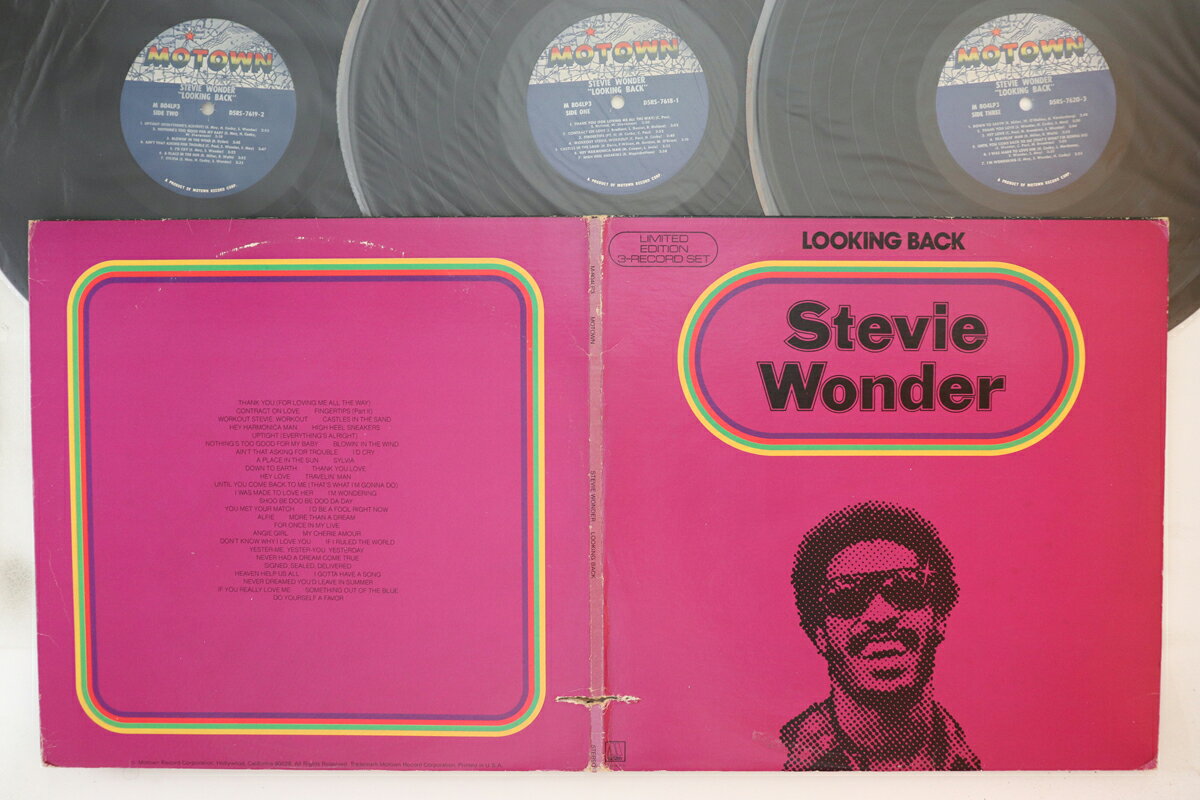 【中古】米3LP Stevie Wonder Looking Back M804LP3 MOTOWN /00920