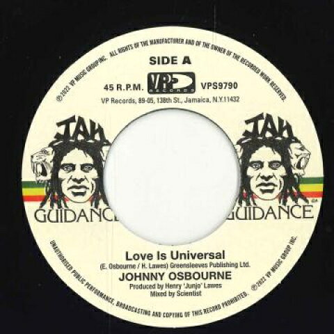 7” Johnny Osbourne / Roots Radics Love Is Universal / Dangerous Match One VPS9790 Jah Guidance/VP US /00048