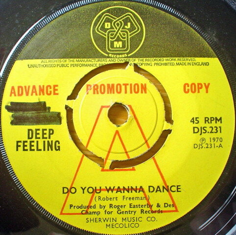 【中古】英7” Deep Feeling Do You Wanna Dance DJS231 DJM Records プロモ /00080