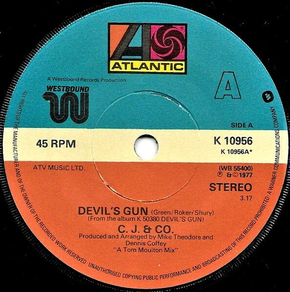 Artist Name: L - 【中古】英7” C.J. & Co Devils Gun K10956 Atlantic /00080