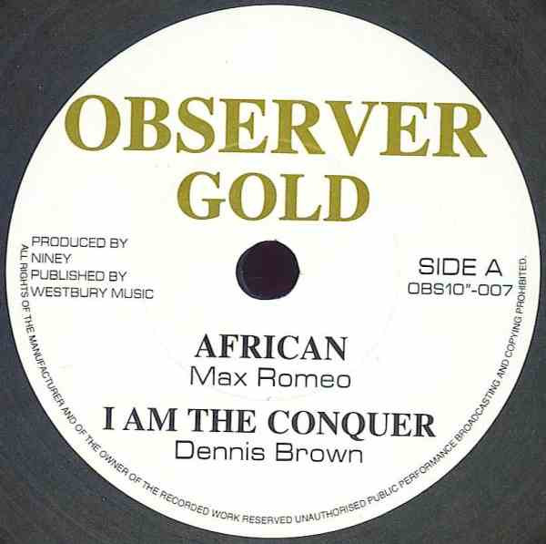 英10” Various African OBS10”007 Observer Gold /00200