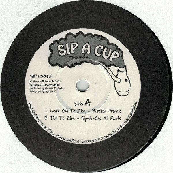 【中古】英10” Winston Francis / Gussie P. Lets Go To Zion / Whos Safe SIP10016 Sip A Cup Records /00200