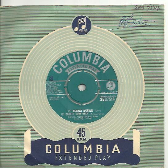 š۱7 Louis Armstrong & His Hot Five Muskrat Ramble SEG7514 Columbia...