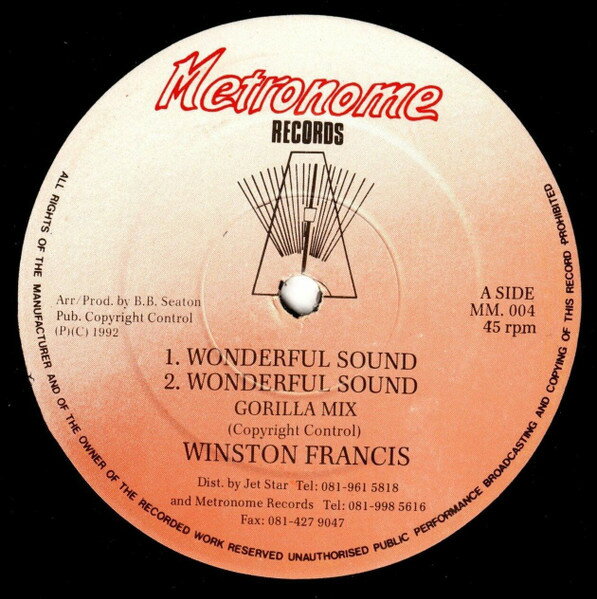 【中古】英12” Winston Francis Wonderful Sound / Story Book Children MM004 Metronome Records /00250