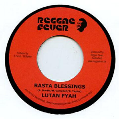 【中古】スイス7” Lutan Fyah Rasta Blessing RF017 Reggae Fever /00080