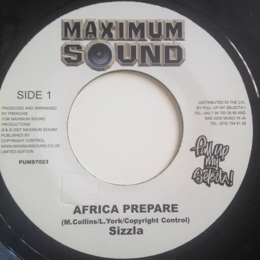 【中古】ジャマイカ7” Sizzla Africa Prepare PUMS7023 Maximum Sound /00080 【中古】ジャマイカ7” Sizzla Africa Prepare PUMS7023 Maximum Sound /00080