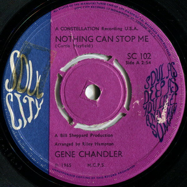 7” Gene Chandler Nothing Can Stop Me SC102 Soul City /00080
