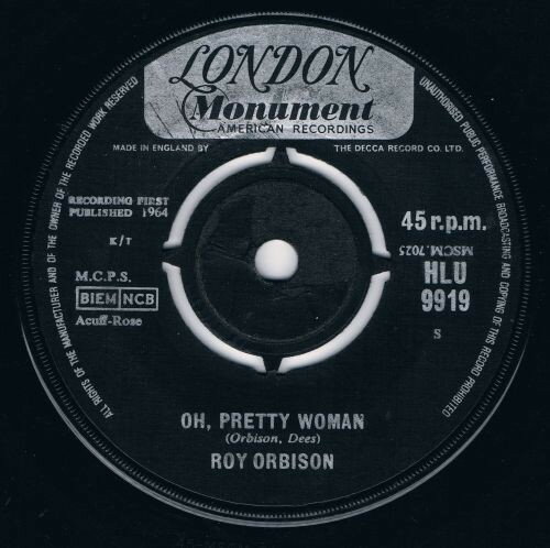 【中古】7” Roy Orbison Oh, Pretty Woman HLU9919 London Records /00080