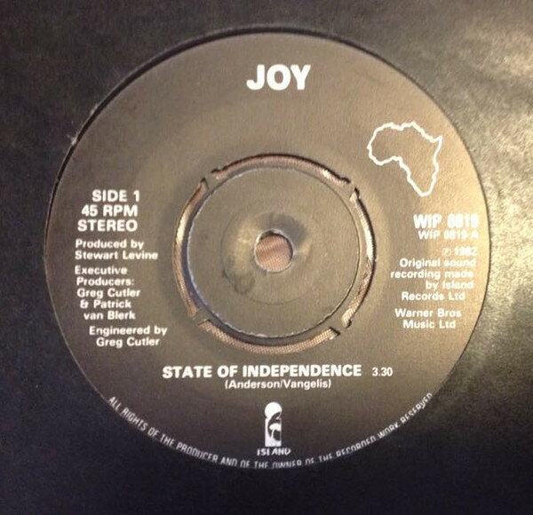 【中古】7” Joy (32) State Of Independence / Pata-Pata WIP6819 Island Records /00080
