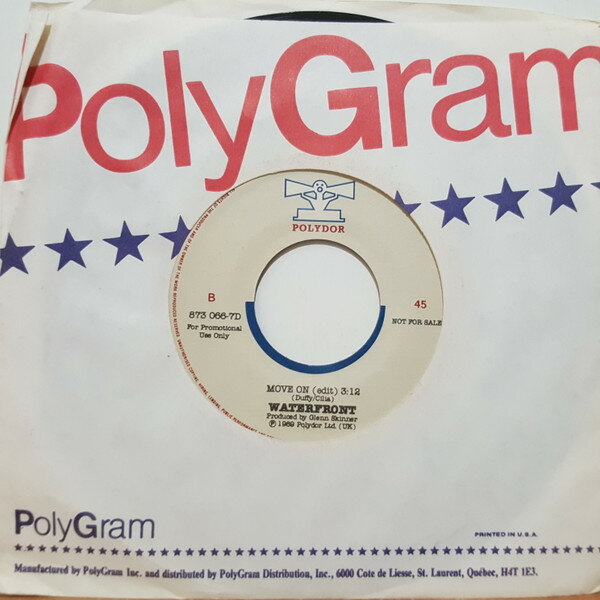 7” Waterfront Move On 8730667DPROMO Polydor プロモ /00080