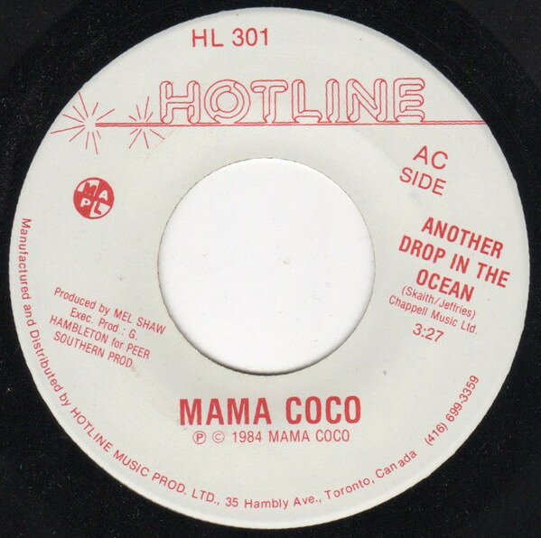 Western  Music - 【中古】7” Mama Coco Another Drop In The Ocean HL301 Hotline /00080