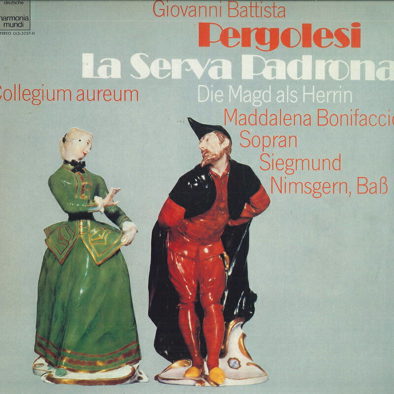 【中古】LP コレギウム アウレウム合奏団 ペルゴレージ 歌劇 奥様女中 全曲 ULS3257H HARMONIA MUNDI /00260