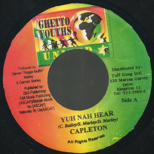 7” Capleton / Mr Mojo, Laza Yuh Nah Hear / Put On Da Pressure NONE Ghetto Youths United /00050