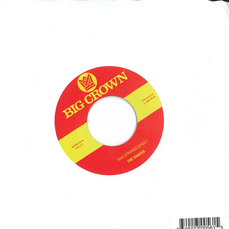 【新品】米7” Shacks This Strange Effect / Hands In Your Pocket BC05645 Big Crown Records /00080