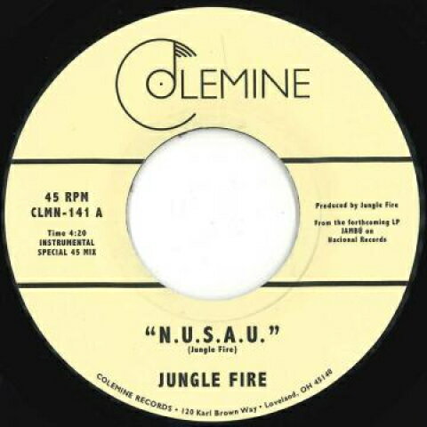 ・アーティスト Jungle Fire ・タイトル N.U.S.A.U. / La Kossa ・レーベル・型番 Colemine Records CLMN141 ・フォーマット 7インチレコード ・コンディション(盤) 新品 (M) ・コンディション(ジャケット) ・コンディション(帯) オビなし ・特記事項 サンプル画像です。実際の商品の画像ではありません 商品写真はバーコード/カタログ番号に対応したサンプル画像ですので、お送りする商品の画像ではありません。帯やライナーなどの付属品は、特記事項に記載されている場合のみ含まれます。プロモやカラーレコードなどの仕様についても、該当する場合のみ特記事項に記載しています。 【ご購入前に必ずご確認ください】 ・本店サイト(www.recordcity.jp)とは価格、送料が違います ・本店サイト、その他支店のオーダーとは同梱発送できません ・注文確定後に別の注文を頂いた場合、注文同士の同梱は致しかねます。 ・別倉庫から発送しているため、店頭受け渡しは対応しておりません ・一部商品は他の通販サイトでも販売しているため、ご注文のタイミングによっては商品のご用意ができない場合がございます。 ・土日祝日はお休みです 金曜・祝前日9時以降のご連絡またはご入金は、返答または発送が週明け・祝日明けに順次対応となります。 ・ご購入後のキャンセル不可 ご購入後のキャンセルはいかなる理由においてもお受けできません。ご了承の上、ご購入くださいませ。 ・日本郵便(ゆうパック/ゆうメール)によるお届けになります。 ・中古品であることをご理解ください 当ストアでは中古商品を主に販売しております。中古品であることをご理解の上ご購入ください。また、一部商品はRecordCityオンラインストアで試聴可能です。 ・返品について お客様のご都合による返品は一切承っておりません。 表記の内容と実際の商品に相違がある場合、また針飛び等で返品・返金をご希望される場合は、商品の到着後1週間以内にご連絡ください。商品の返送をこちらで確認後、キャンセル・返金を行います。 コンディションVG以下の商品は返品できません。プレイに影響のない表面のこすれ傷、プレス起因のノイズ盤は返品の対象外です。 【コンディション表記】 ・ほぼ新品(M-)(Like New) 完全な新品。未使用。当店ではほぼ使用しません ・非常に良い(EX)(Excellent) 中古盤として美品な状態。わずかな経年を感じるものの傷みを感じさせない、当店基準で最高の状態 ・良い(VG+)(Very Good Plus) 丁寧に扱われた中古品で、軽い使用感がみられる。 ・可(VG)(Acceptable) 使い込まれた中古品で、「良い」よりもさらに使用感がみられる。 ・悪い(VG-)(Bad) 状態が悪いアイテム。使用の保障はなく、再生不可、針飛び、目立つノイズがあるかもしれない。状態によるクレーム不可。返品不可。 ・非常に悪い(G)(Very Bad) 「悪い」よりさらに状態が悪いアイテム。使用の保障はなく、再生不可、針飛び、目立つノイズがあるかもしれない。状態によるクレーム不可。返品不可。 ・ジャンク(Fair)(Junk/Fair) 割れている、反っている、水ダメージがある、カビ、ジャケットが分離している、ひどい書き込み、ひどい擦れなど最低の状態。使用の保障はなく、再生不可、針飛び、目立つノイズがあるかもしれない。状態によるクレーム不可。返品不可。 ・ジャンク(Poor)(Junk/Poor) 割れている、反っている、水ダメージがある、カビ、ジャケットが分離している、ひどい書き込み、ひどい擦れなど最低の状態。使用の保障はなく、再生不可、針飛び、目立つノイズがあるかもしれない。状態によるクレーム不可。返品不可。